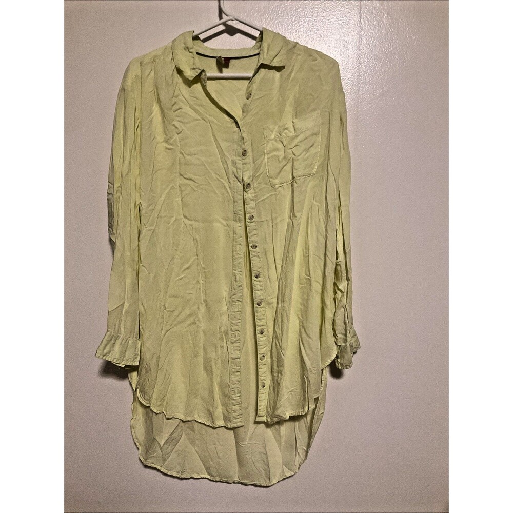 Pilcro Women’s S Yellow Shirt Dress Fashion Designer Lagenlook Boho